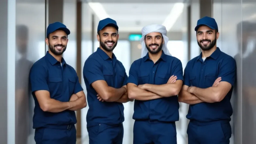 The Wadi Askar cleaning team